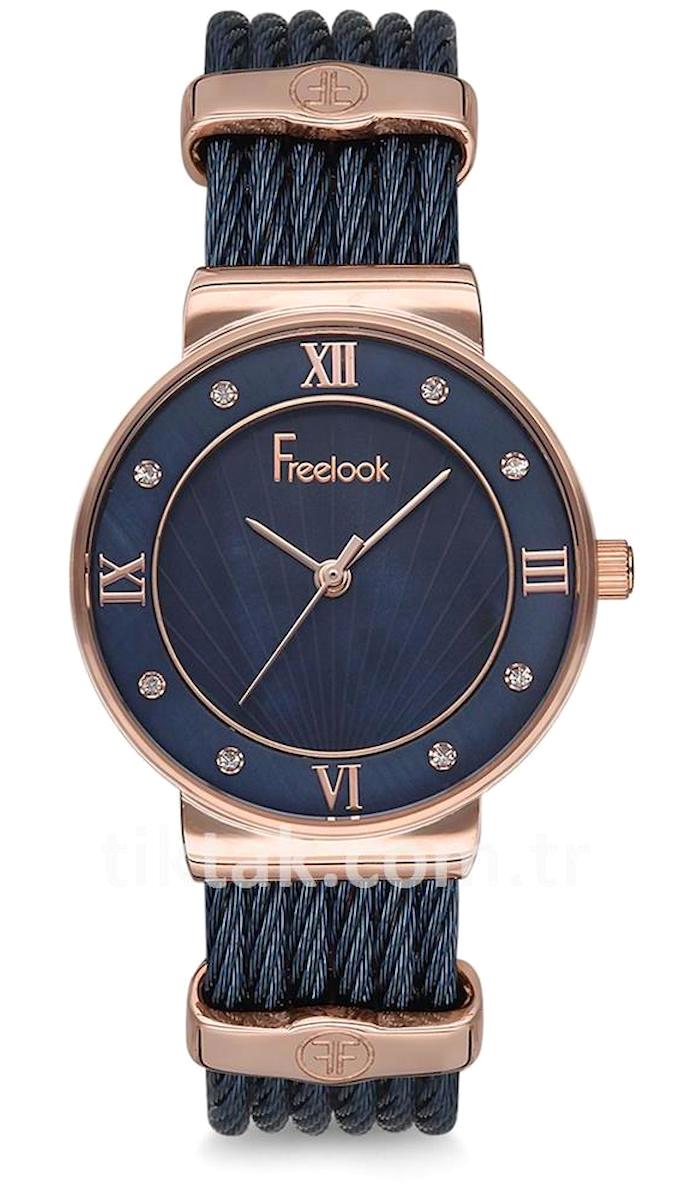 Freelook F.7.1034.06 35 mm Lacivert Çelik Kordon Analog Kadın Kol Saati
