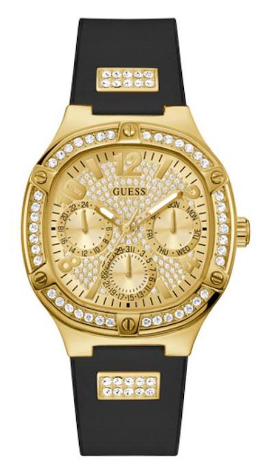 Guess GUGW0619L2 40 mm Siyah Silikon Kordon Analog Kadın Kol Saati