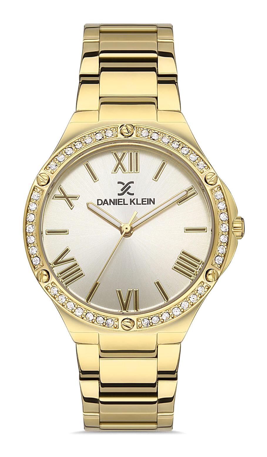 Daniel Klein DKE.1.10431.2 33 mm Altın-Gri Metal Kordon Analog Kadın Kol Saati