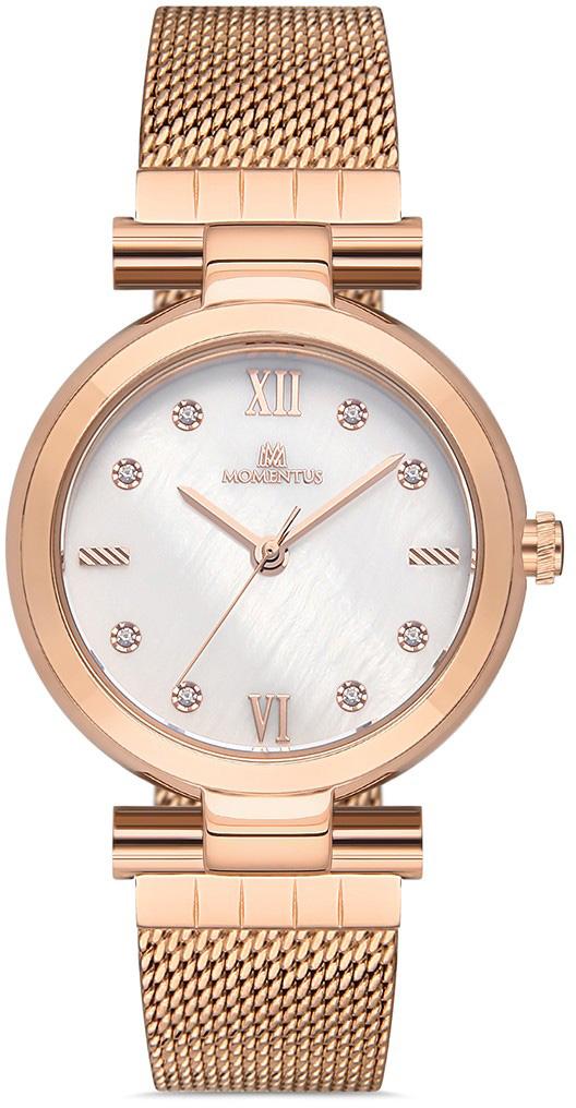 Momentus SS242R-09SR 32 mm Rose Gold Hasır Kordon Analog Kadın Kol Saati