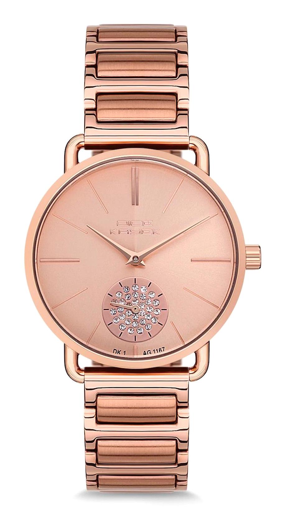 Dice Kayek DK.1.AG1167.01 38 mm Rose Gold Çelik Kordon Analog Kadın Kol Saati