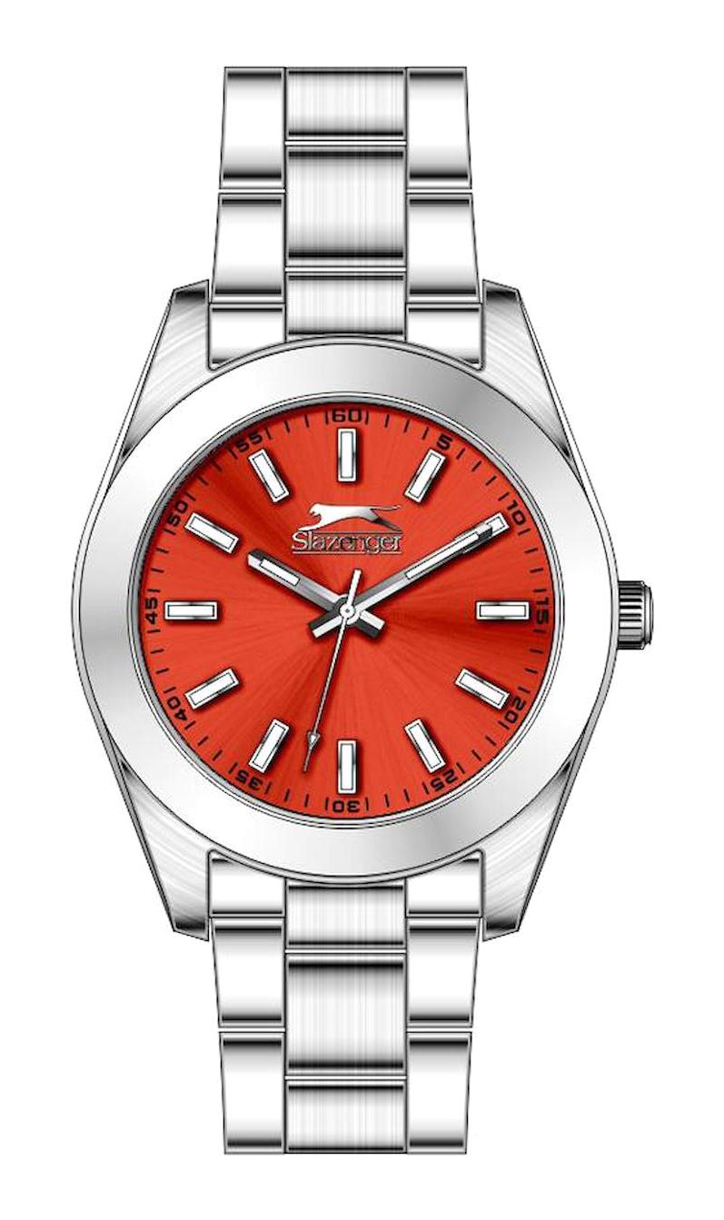 Slazenger SL.09.2276.3.01 38 mm Gri Çelik Kordon Analog Kadın Kol Saati