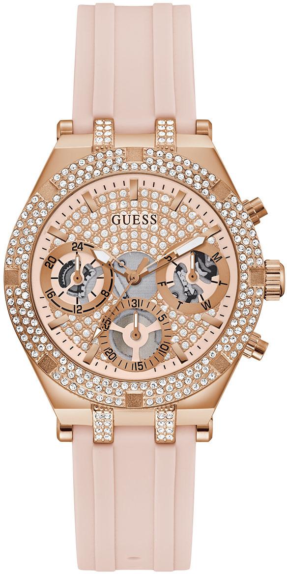 Guess GUGW0407L3 Takvimli 38 mm Rose Gold Silikon Kordon Analog Kadın Kol Saati