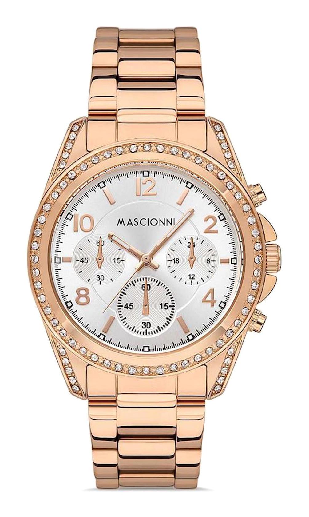 Mascionni M.1.1111A.02 40 mm Rose Gold Metal Kordon Analog Kadın Kol Saati