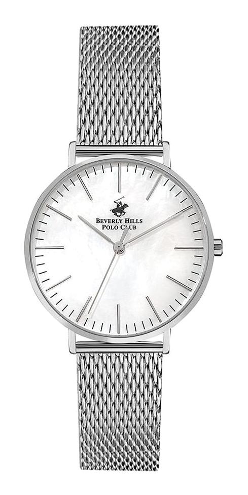 Beverly Hills Polo Club BP3132C.330 35 mm Gri Çelik Kordon Analog Kadın Kol Saati