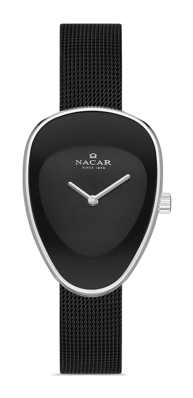 Nacar NC17-3920567-ABM 25-35 mm Siyah Hasır Kordon Analog Kadın Kol Saati