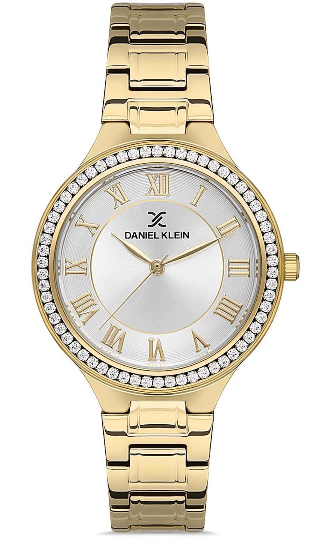 Daniel Klein DKE.1.10277.3 34 mm Altın-Gri Metal Kordon Analog Kadın Kol Saati