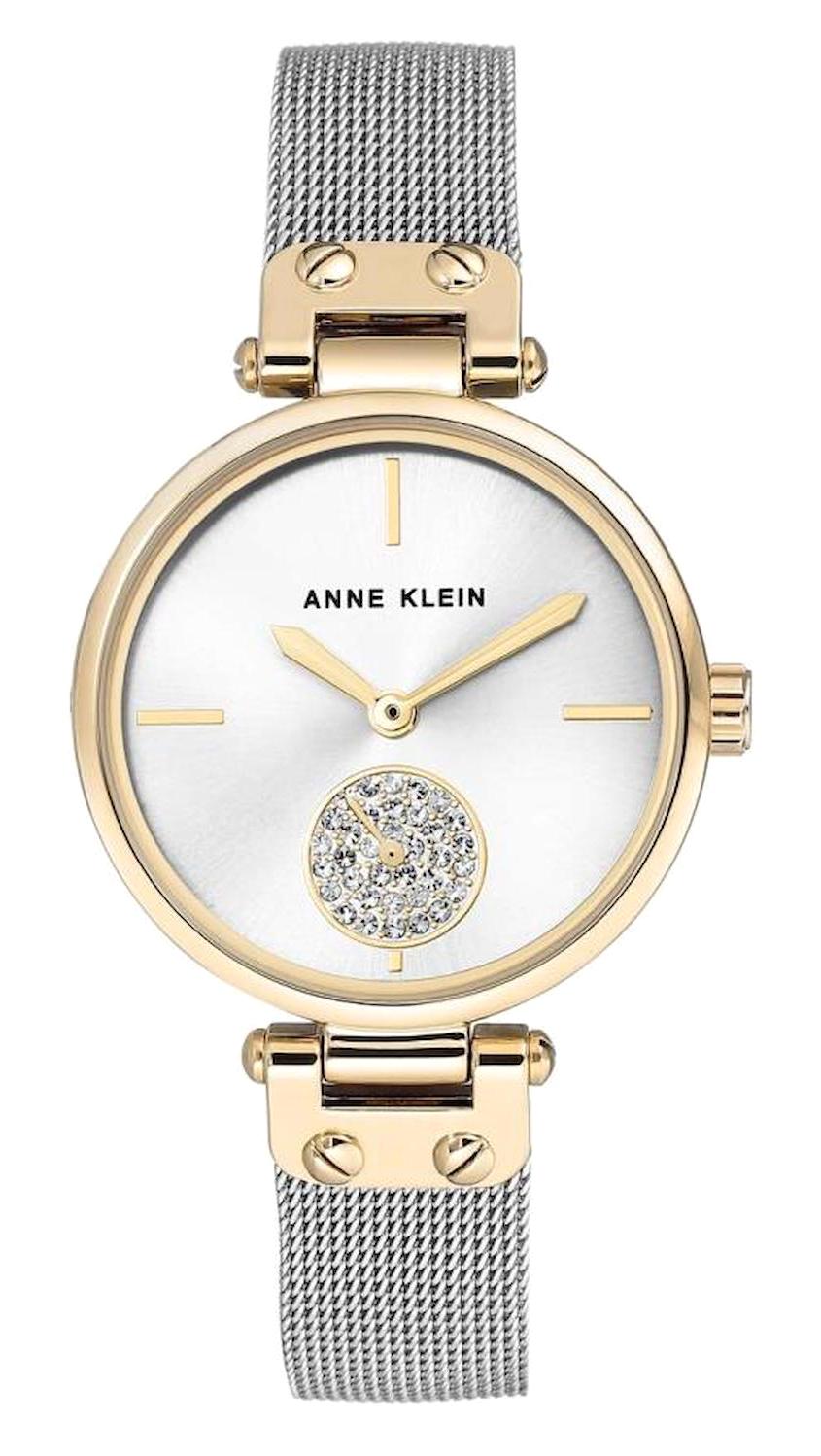 Anne Klein AK-3001SVTT 34 mm Altın Metal Kordon Analog Kadın Kol Saati