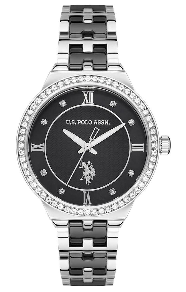 U.S. Polo Assn USPA2058-05 36 mm Gri-Siyah Çelik Kordon Analog Kadın Kol Saati