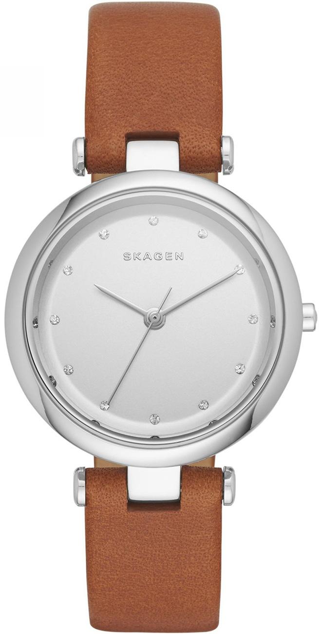 Skagen SKW2458 30 mm Kahverengi Deri Kordon Analog Kadın Kol Saati