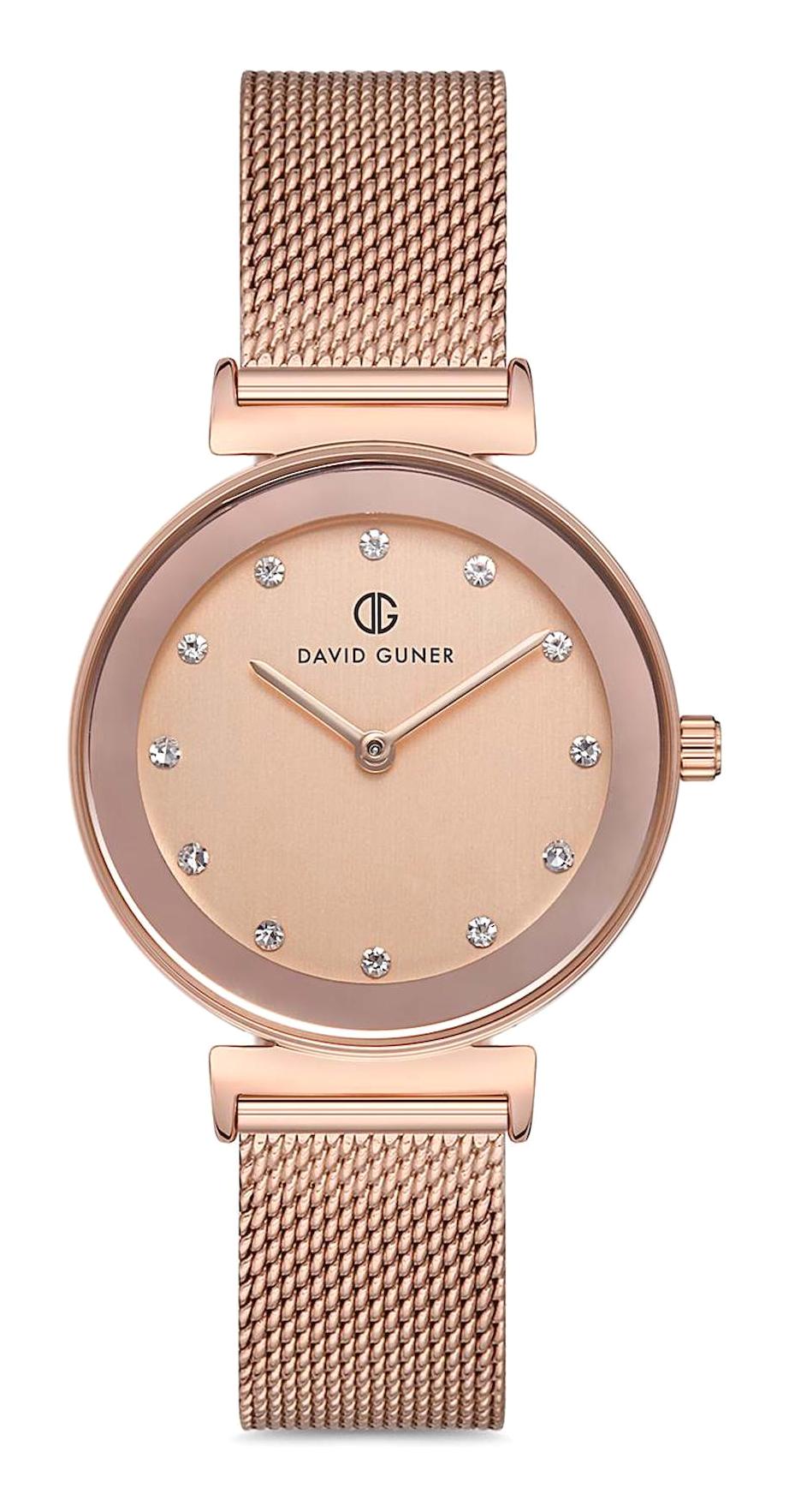 David Guner DG-8157LC-C5 32 mm Rose Gold Çelik Kordon Analog Kadın Kol Saati