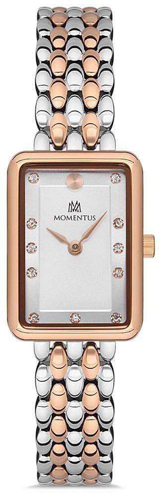 Momentus SW273T-02SR 20-33.6 mm Gri-Rose Gold Çelik Kordon Analog Kadın Kol Saati