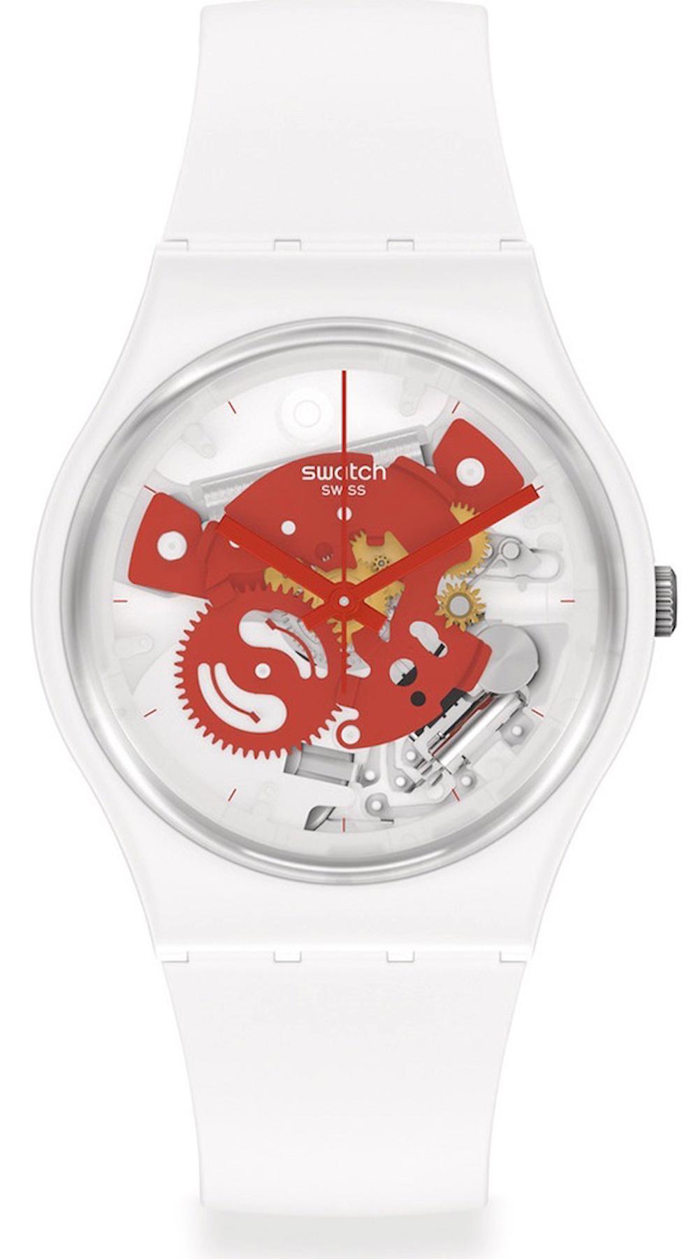 Swatch SO31W104 34 mm Beyaz Plastik Kordon Analog Kadın Kol Saati