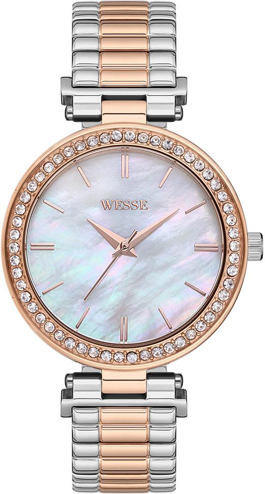 Wesse WWL301302 38 mm Gri-Rose Gold Çelik Kordon Analog Kadın Kol Saati