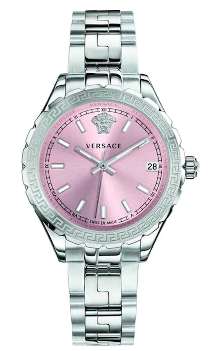 Versace VRSCV12010015 Takvimli 35 mm Gri Çelik Kordon Analog Kadın Kol Saati
