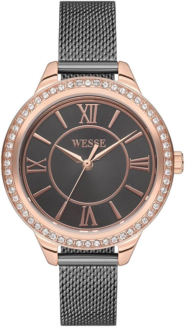Wesse WWL500704M 34 mm Siyah Metal Kordon Analog Kadın Kol Saati
