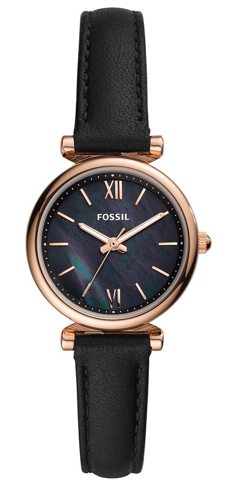 Fossil FES4700 28 mm Siyah Deri Kordon Analog Kadın Kol Saati