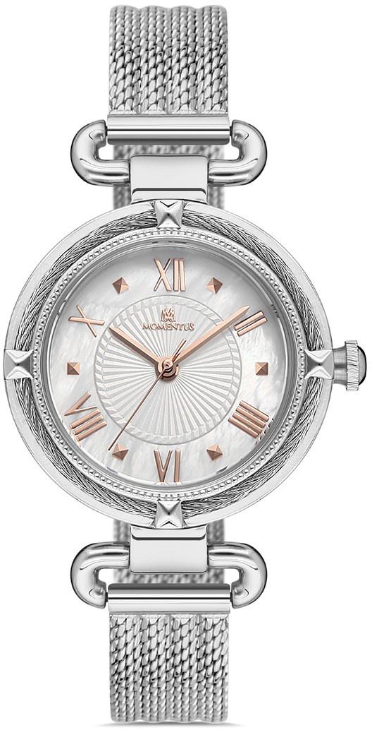Momentus CS363S-09SR 32 mm Gri Hasır Kordon Analog Kadın Kol Saati