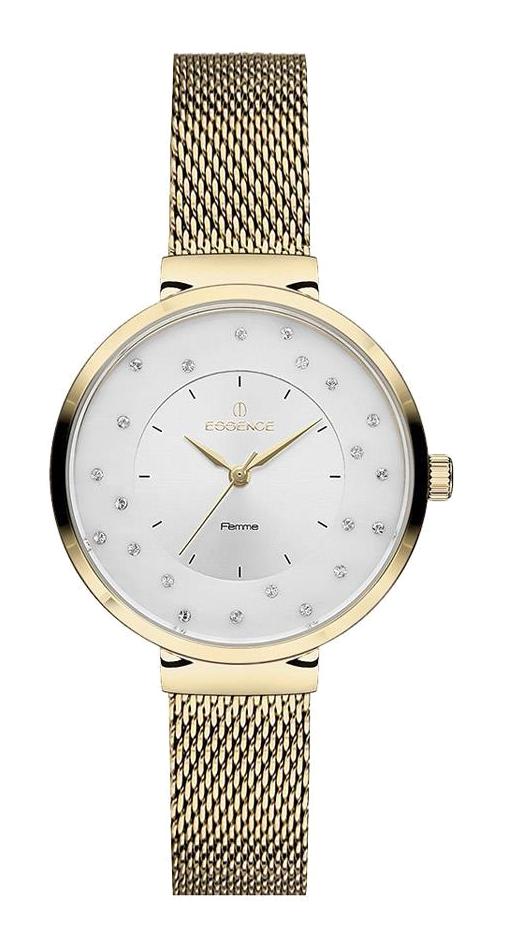 Essence D1056.120 32 mm Altın Çelik-Hasır Kordon Analog Kadın Kol Saati
