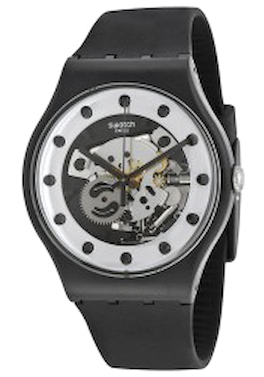 Swatch SUOZ147 41 mm Siyah Silikon Kordon Analog Kadın Kol Saati