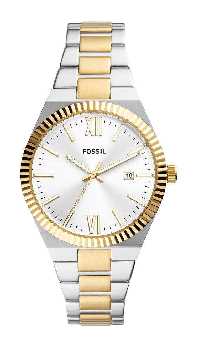 Fossil FES5259 36 mm Altın-Gri Çelik Kordon Analog Kadın Kol Saati