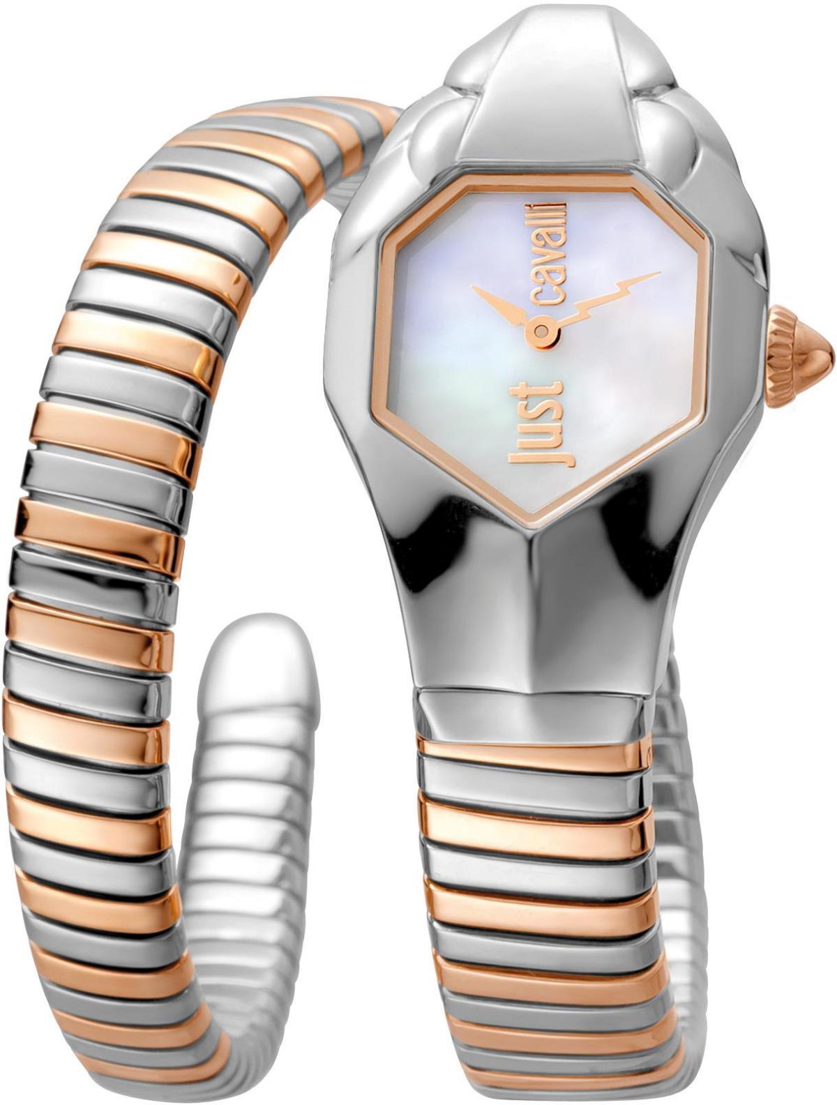 Just Cavalli JC1L001M0045 22 mm Gri-Rose Gold Çelik Kordon Analog Kadın Kol Saati