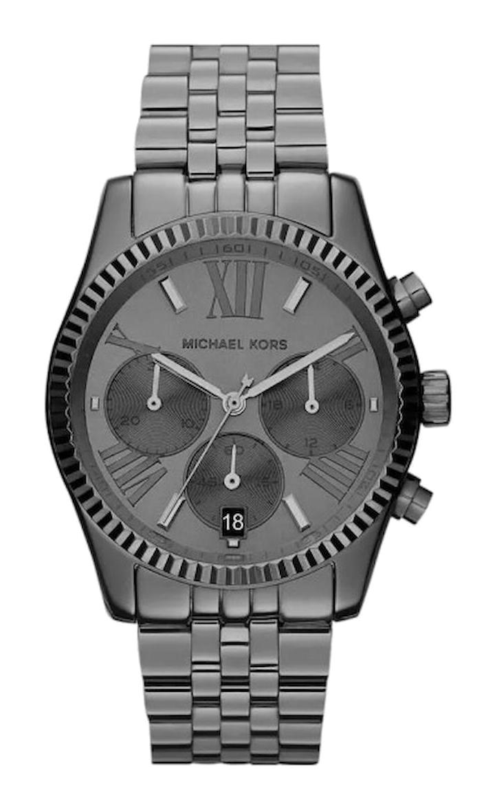 Michael Kors MK5709 Takvimli 38 mm Antrasit Çelik Kordon Analog Kadın Kol Saati