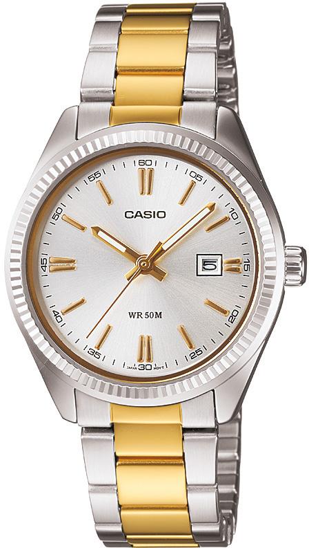 Casio LTP-1302SG-7AVDF 30 mm Altın-Gri Plastik Kordon Analog Kadın Kol Saati