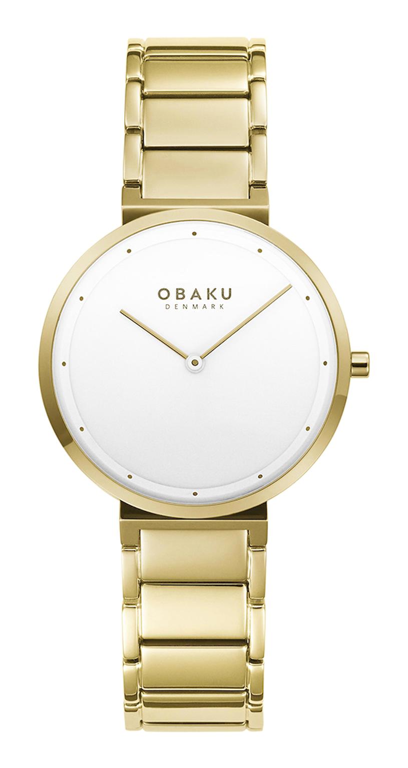 Obaku Denmark V258LXGISG 34 mm Altın Çelik Kordon Analog Kadın Kol Saati