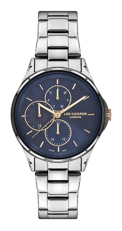 Lee Cooper LC07244.390 Takvimli 40 mm Gri Metal Kordon Analog Kadın Kol Saati