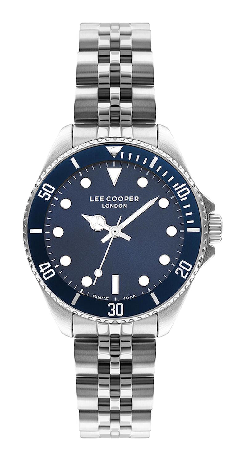 Lee Cooper LC07593.390 40 mm Gri Çelik Kordon Analog Kadın Kol Saati