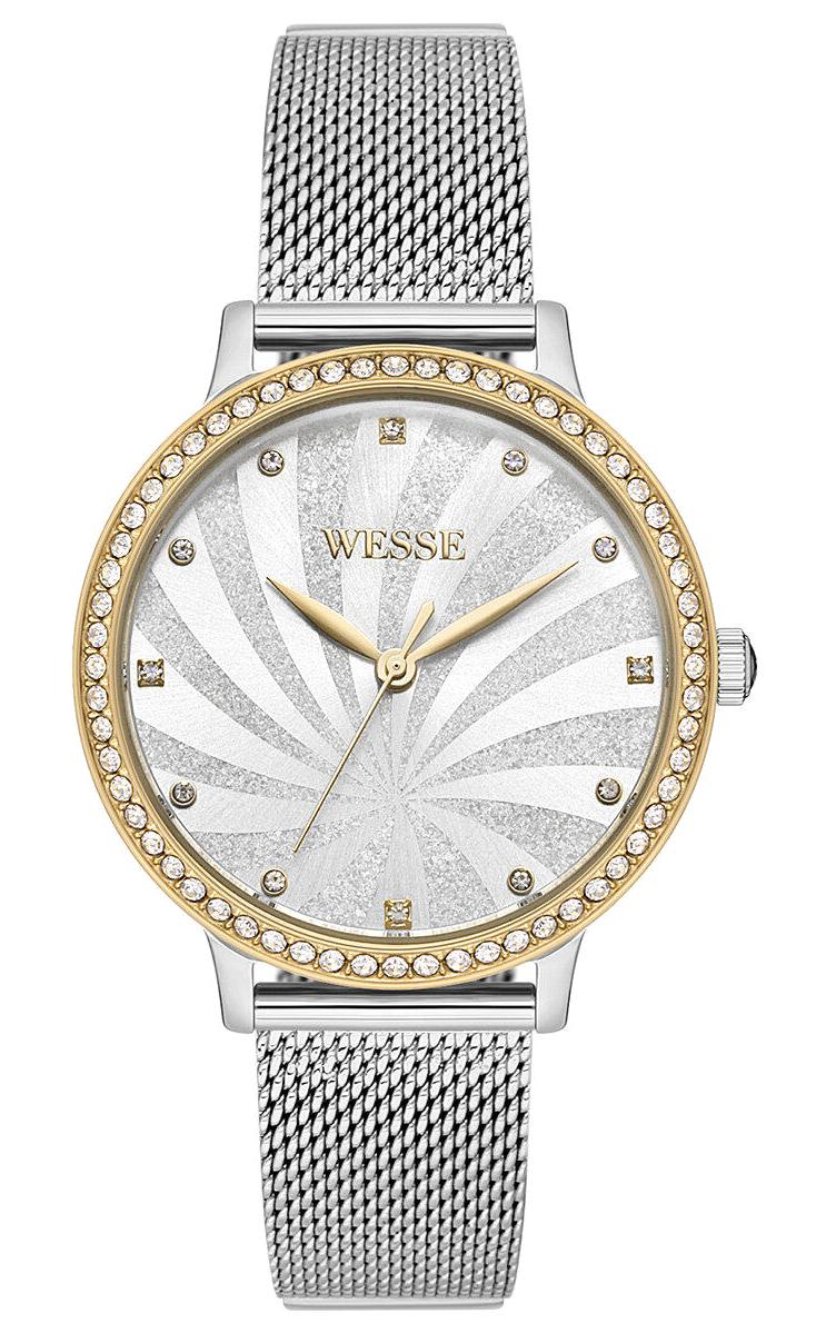 Wesse WWL111105 37 mm Gri Çelik Kordon Analog Kadın Kol Saati