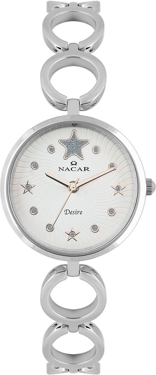 Nacar 10-3931034-ASM 30 mm Gri Metal Kordon Analog Kadın Kol Saati