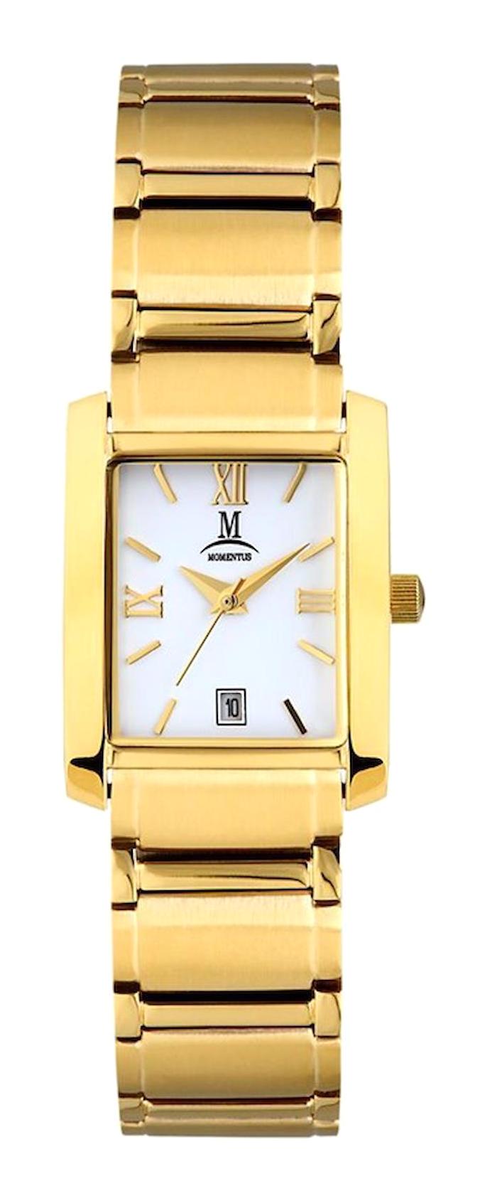 Momentus WP301G-01SG Takvimli 32 mm Altın Çelik Kordon Analog Kadın Kol Saati