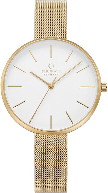Obaku Denmark V211LXGIMG 36 mm Altın Çelik Kordon Analog Kadın Kol Saati