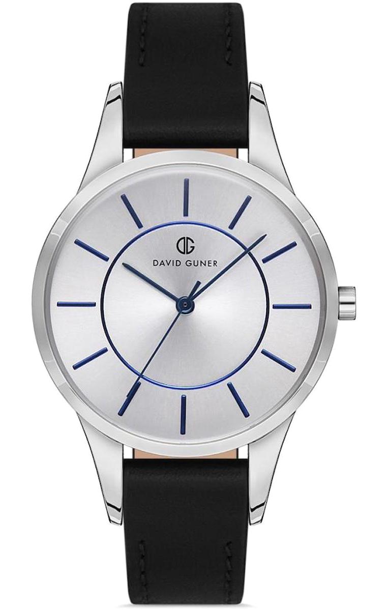 David Guner DG-8078LB-J1 35 mm Siyah Deri Kordon Analog Kadın Kol Saati