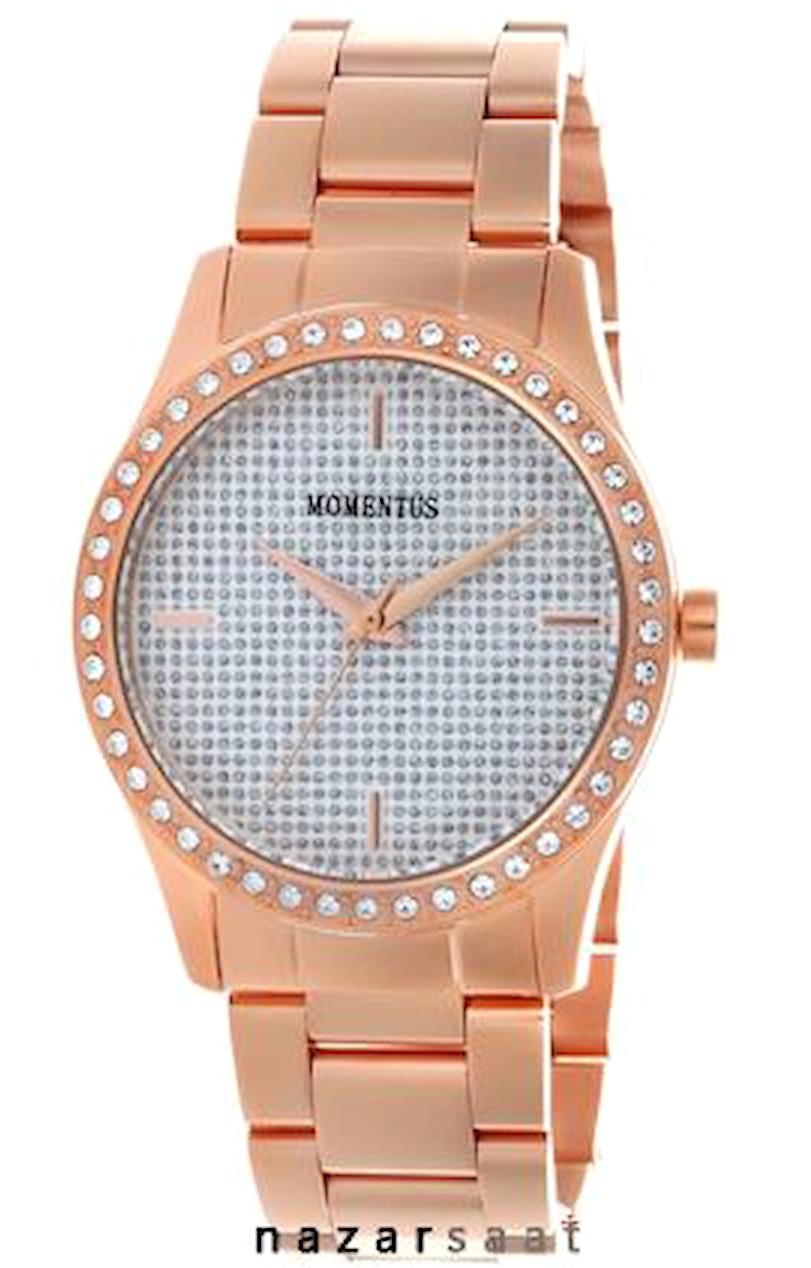 Momentus DW295R-10SR 34 mm Rose Gold Metal Kordon Analog Kadın Kol Saati