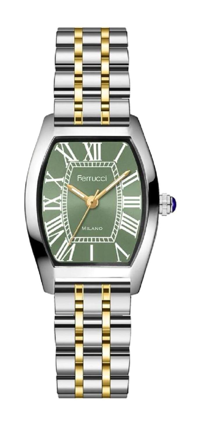 Ferrucci FRC.FT.1.297 31-35 mm Altın-Gri Çelik Kordon Analog Kadın Kol Saati