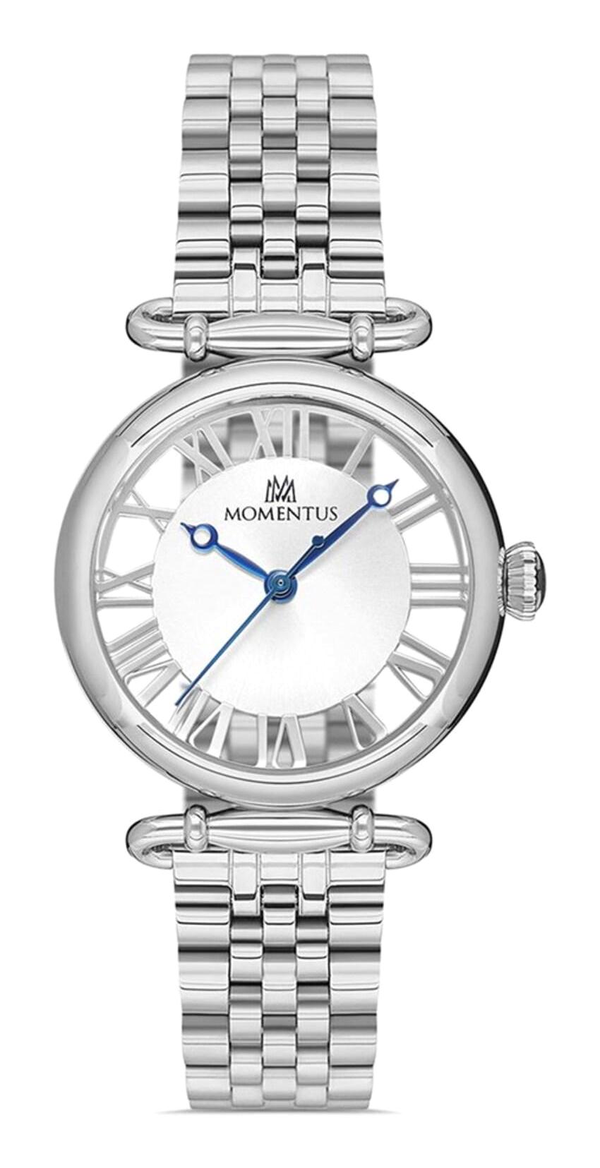Momentus CW280S-02TM 34 mm Gri Çelik Kordon Analog Kadın Kol Saati