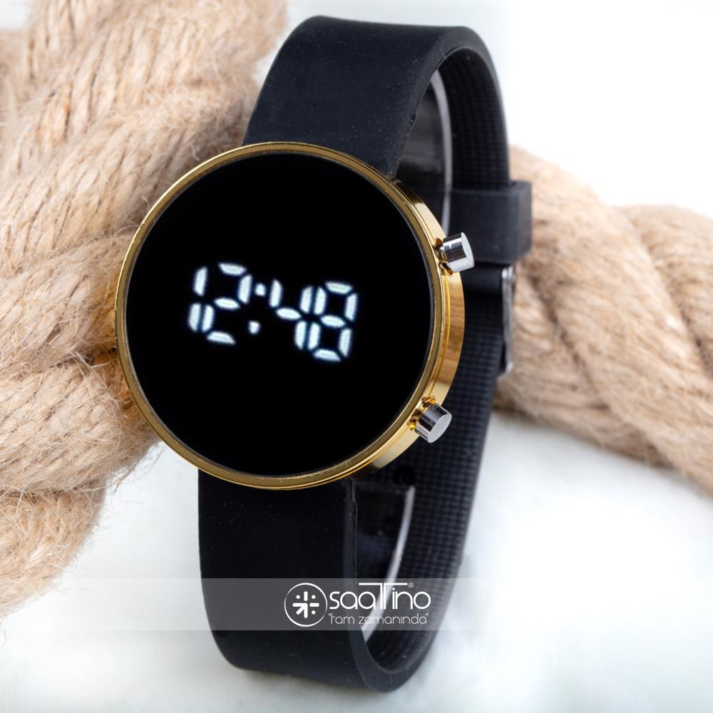Spectrum ST-303561 38 mm Siyah Silikon Kordon Dijital Unisex Kol Saati