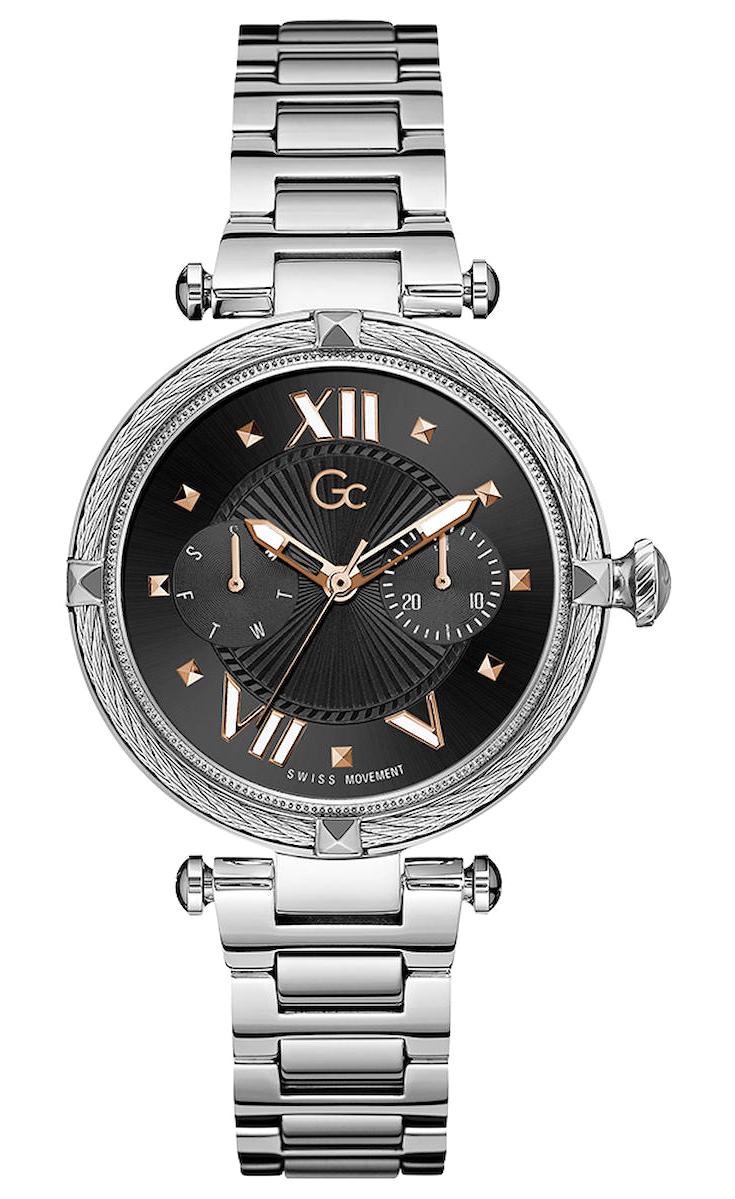 Guess GCZ23003L2MF Takvimli 38 mm Gri Çelik Kordon Analog Kadın Kol Saati
