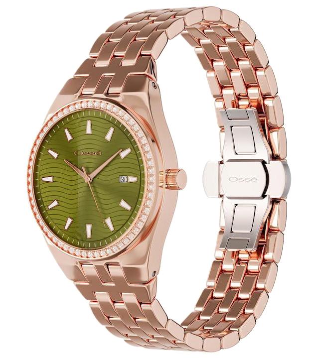 Osse 10106LE Takvimli 37 mm Rose Gold Metal Kordon Analog Kadın Kol Saati