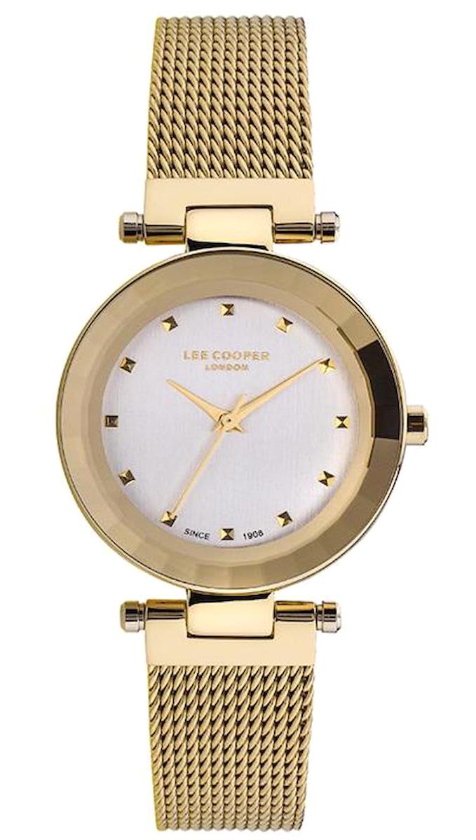 Lee Cooper LC07029.130 40 mm Altın Metal Kordon Analog Kadın Kol Saati