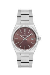 Daniel Klein DKE.1.10647-4 Takvimli 34 mm Gri Çelik Kordon Analog Kadın Kol Saati