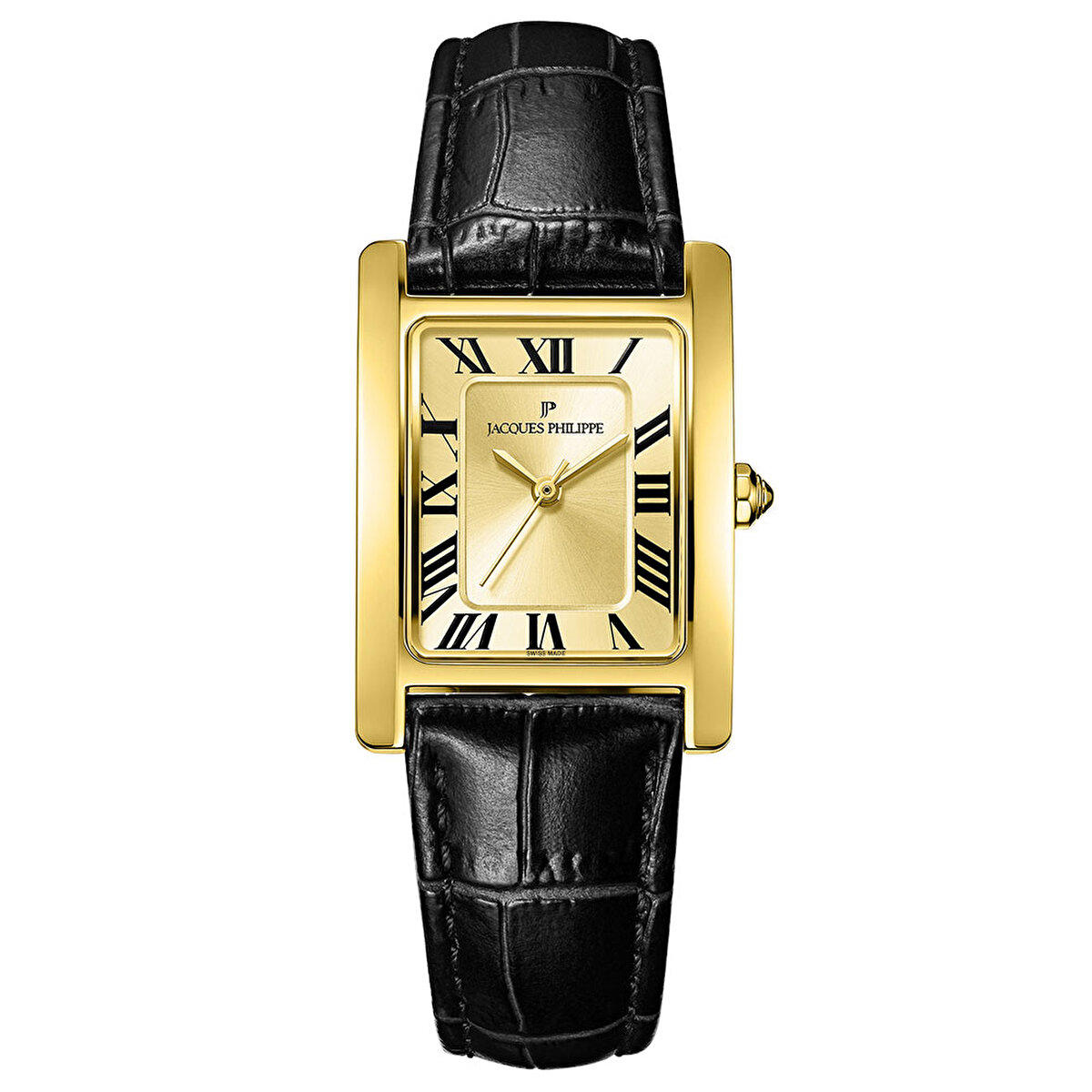 Jacques Philippe JPQLS652173 24.5 mm Siyah Deri Kordon Analog Kadın Kol Saati