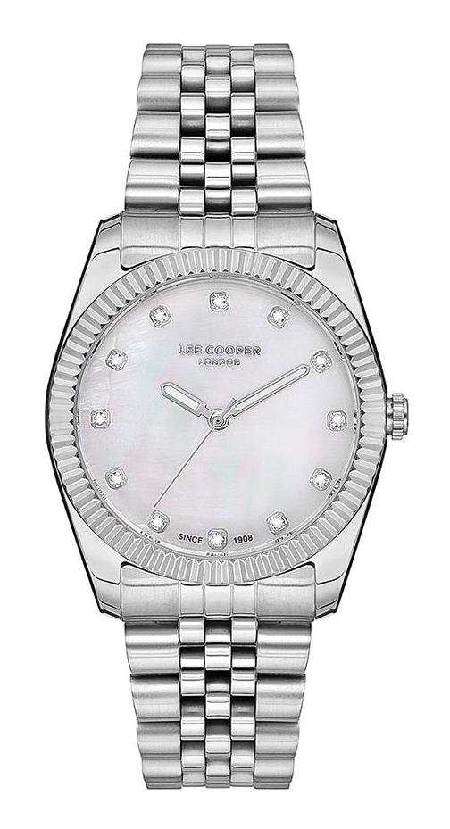 Lee Cooper LC07115.320 40 mm Gri Metal Kordon Analog Kadın Kol Saati