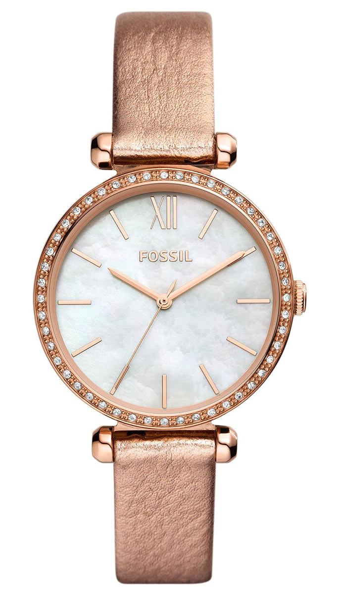 Fossil FBQ3920 36 mm Rose Gold Deri Kordon Analog Kadın Kol Saati