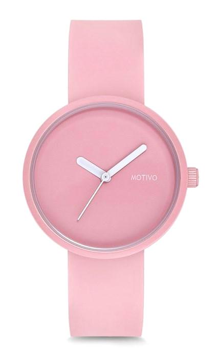 Motivo MT0208 39 mm Pembe Silikon Kordon Analog Kadın Kol Saati