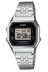 Casio LA680WA-1DF Takvimli 25 mm Gri Çelik Kordon Analog Kadın Kol Saati