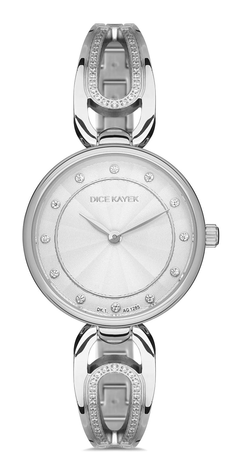 Dice Kayek DK.1.AG1285.01 33 mm Gri Çelik Kordon Analog Kadın Kol Saati